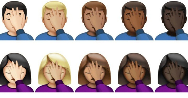 Emojis of People Facepalming